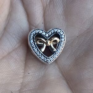 Pandora two tone heart